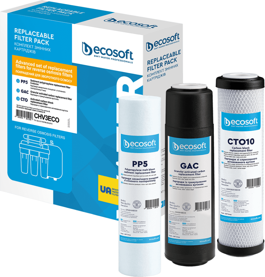 Set avansat de 3 filtre de schimb PP5-GAC-CTO - imagine 4